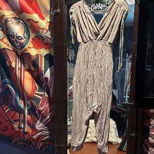 Fashion Nova Gray Jumpsuit